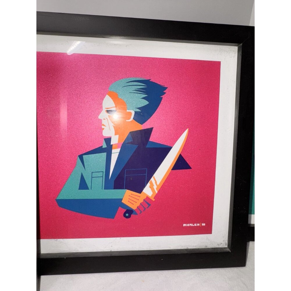 3 Framed Horror Film Art Prints Tom Whalen Limited Edition krueger jason hallowe - Picture 5 of 10